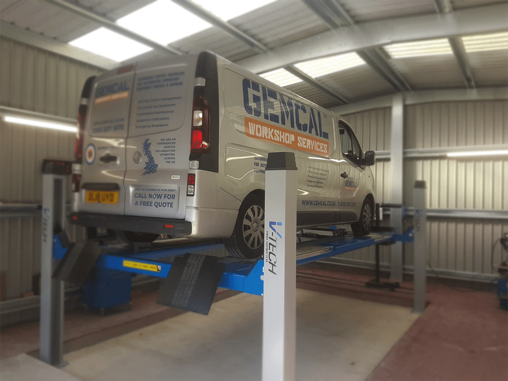 Van on V-Tech MOT Bay