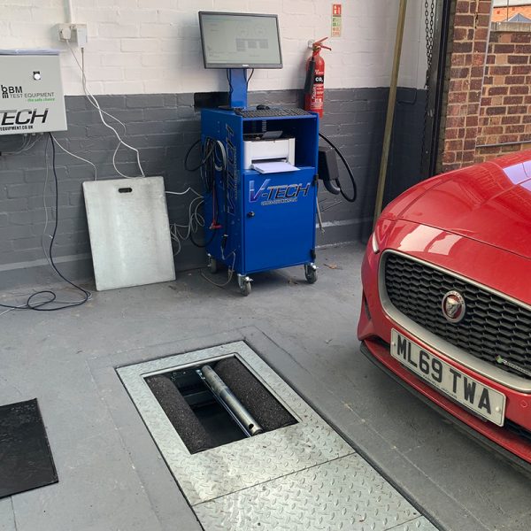 Red Car - Class 4 MOT Bay - Grip Tyres, Bicester 25