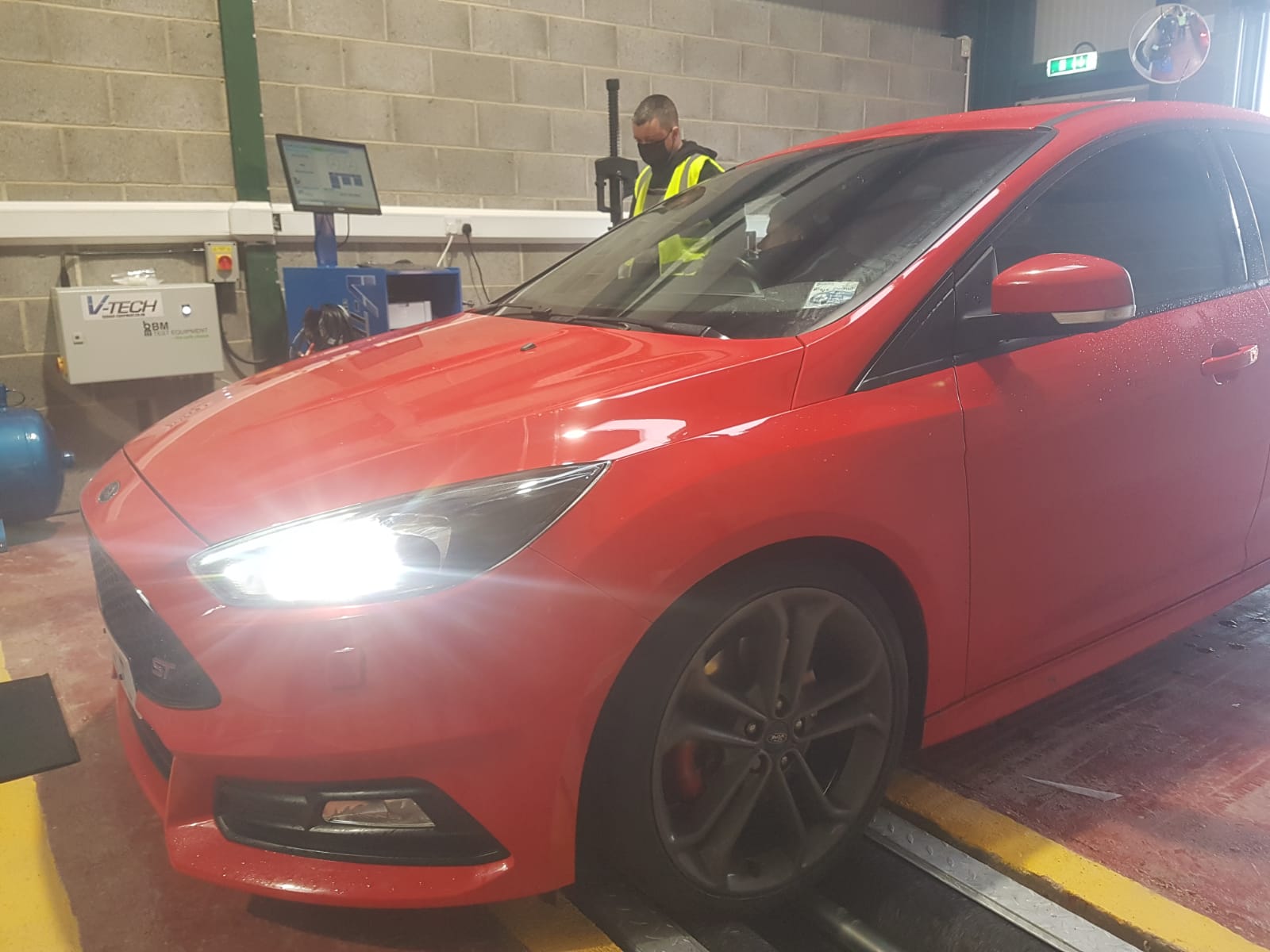 Red Car - Stokesley Garage Ltd - Class 4 MOT Bay 8 2