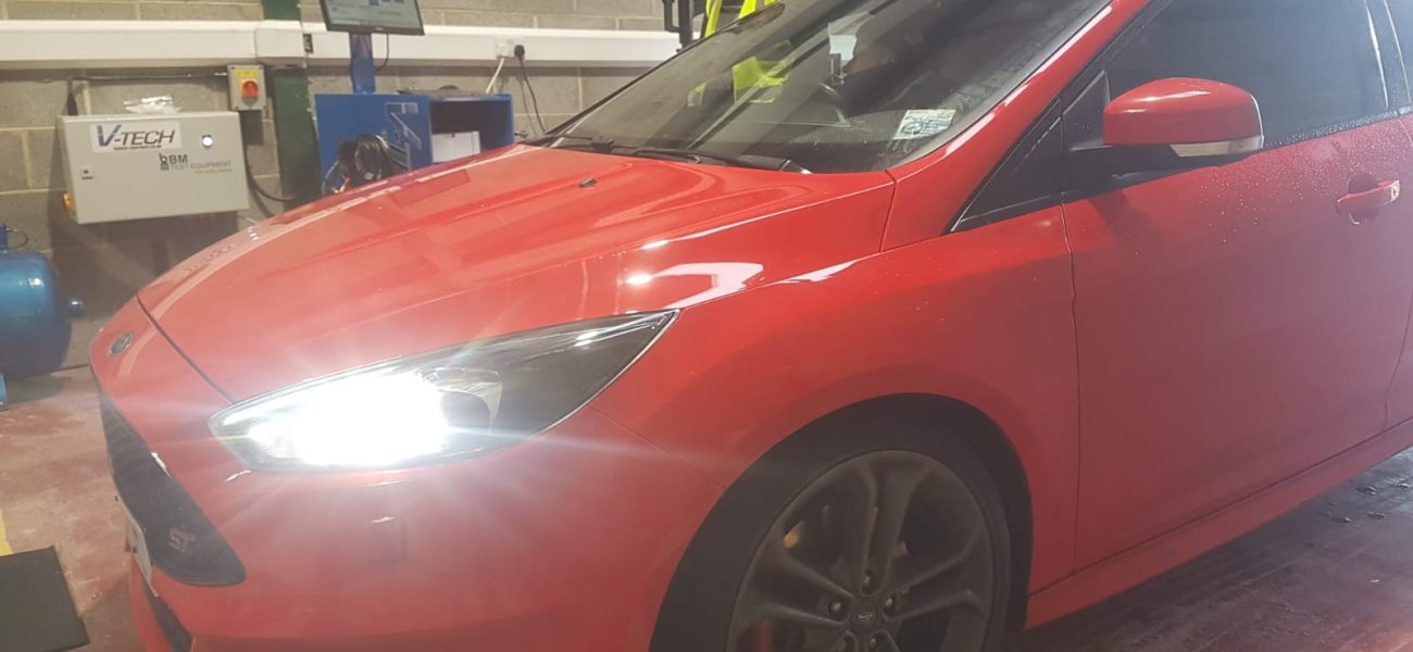 Red Car - Stokesley Garage Ltd - Class 4 MOT Bay 8 2